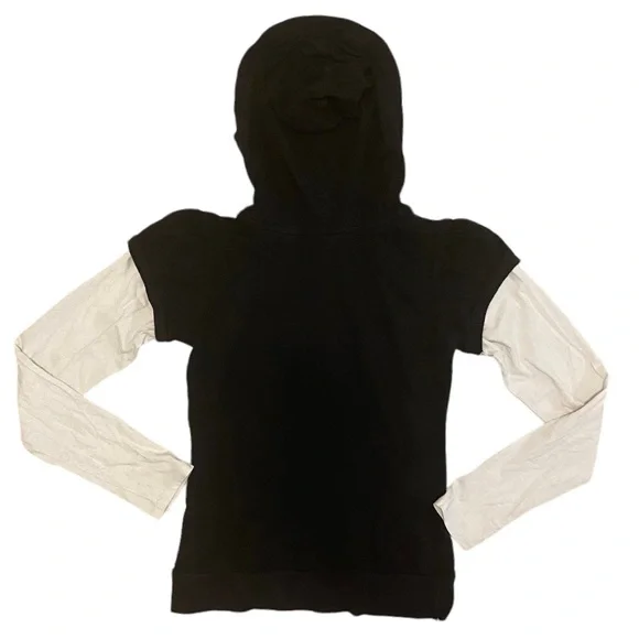 725 ORIGINALS BLACK AND WHITE Y2K HOODIE SIZE SMALL - Picture 2 of 6